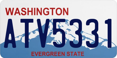 WA license plate ATV5331