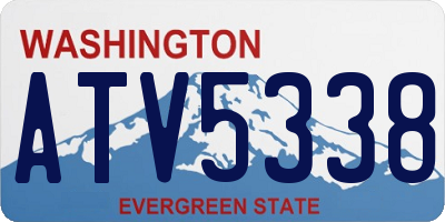 WA license plate ATV5338