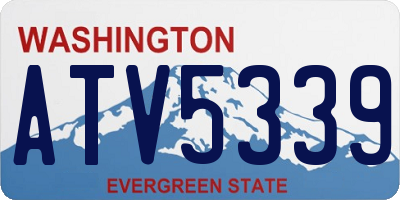 WA license plate ATV5339