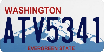 WA license plate ATV5341