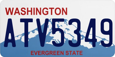 WA license plate ATV5349