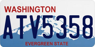 WA license plate ATV5358