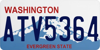WA license plate ATV5364