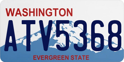 WA license plate ATV5368