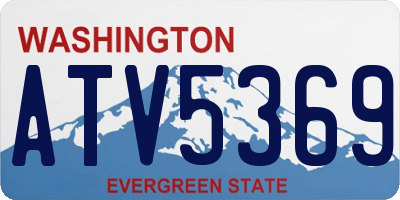 WA license plate ATV5369