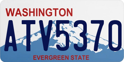 WA license plate ATV5370