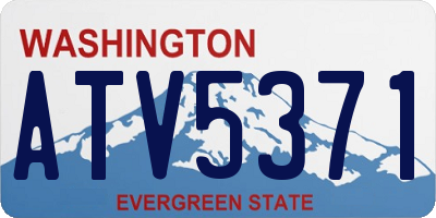 WA license plate ATV5371