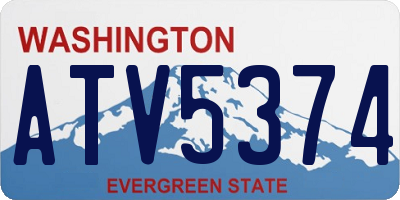 WA license plate ATV5374
