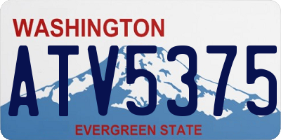 WA license plate ATV5375