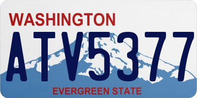 WA license plate ATV5377
