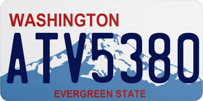 WA license plate ATV5380