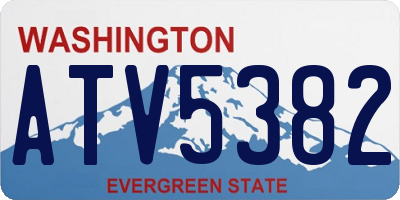 WA license plate ATV5382