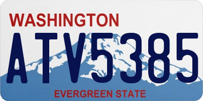 WA license plate ATV5385