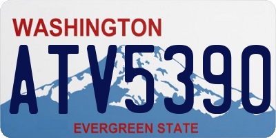 WA license plate ATV5390