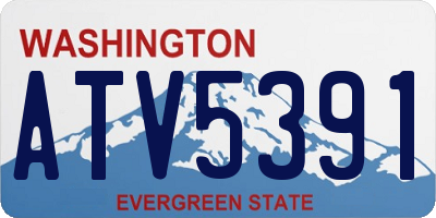 WA license plate ATV5391