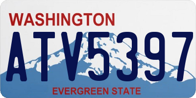 WA license plate ATV5397