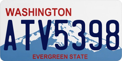 WA license plate ATV5398