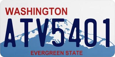 WA license plate ATV5401