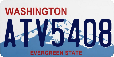 WA license plate ATV5408