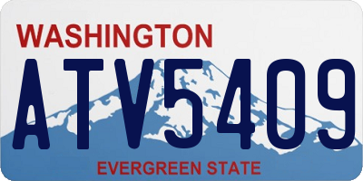 WA license plate ATV5409