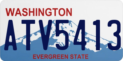 WA license plate ATV5413