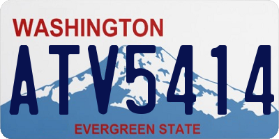 WA license plate ATV5414