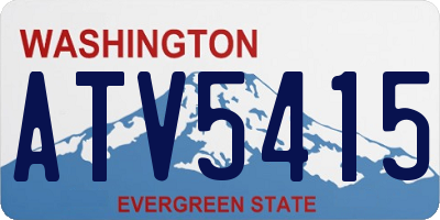 WA license plate ATV5415