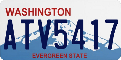 WA license plate ATV5417