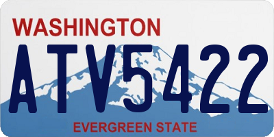 WA license plate ATV5422