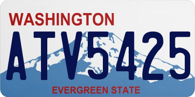 WA license plate ATV5425