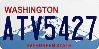 WA license plate ATV5427
