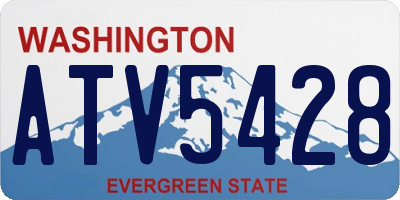 WA license plate ATV5428