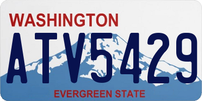 WA license plate ATV5429
