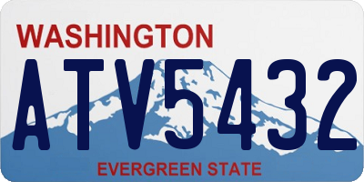 WA license plate ATV5432