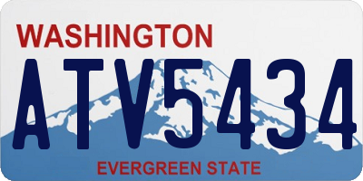 WA license plate ATV5434