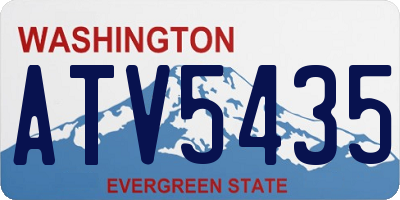 WA license plate ATV5435