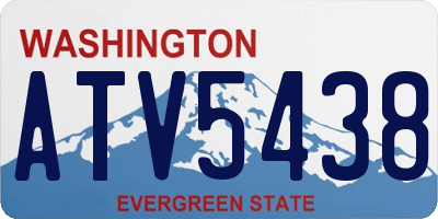 WA license plate ATV5438