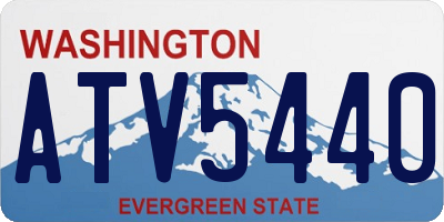 WA license plate ATV5440