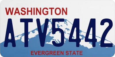 WA license plate ATV5442