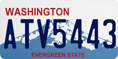 WA license plate ATV5443