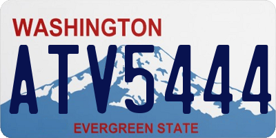 WA license plate ATV5444