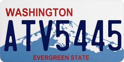 WA license plate ATV5445