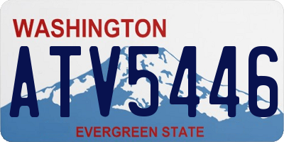 WA license plate ATV5446