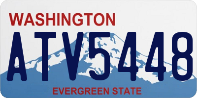 WA license plate ATV5448