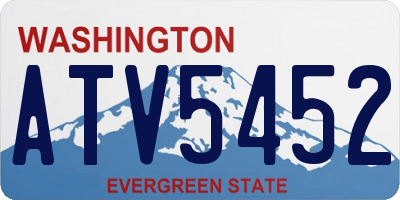 WA license plate ATV5452