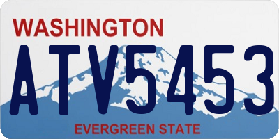WA license plate ATV5453