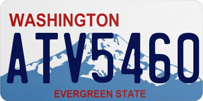 WA license plate ATV5460