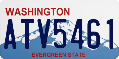 WA license plate ATV5461