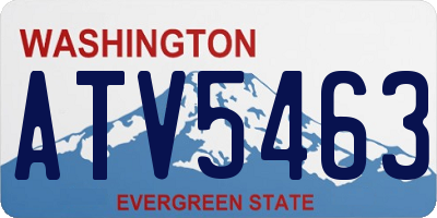 WA license plate ATV5463