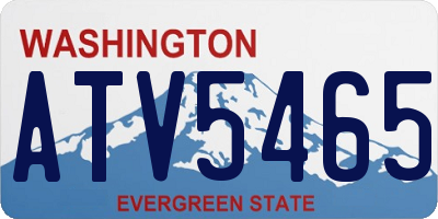 WA license plate ATV5465